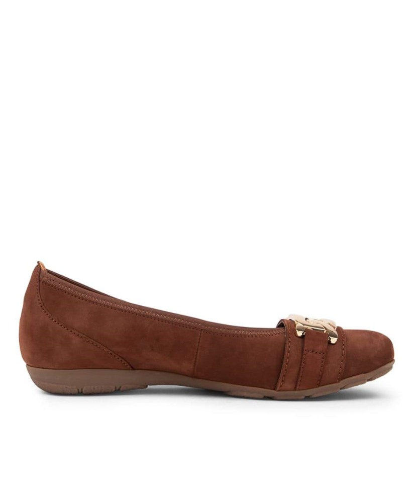 Gabour | Ballerines Exclusives En Daim More Marron